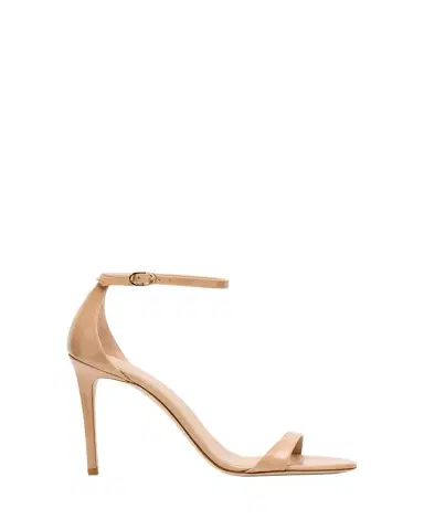 Stuart Weitzman Nudist II Patent Ankle-Strap Sandals | Thumbnail 1 Stuart Weitzman Nudist II Patent Ankle-Strap Sandals | Thumbnail 1