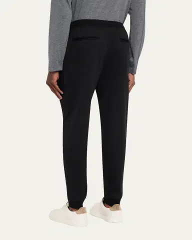 Brunello Cucinelli Men's Slim Drawstring Sweatpants | Thumbnail 3 Brunello Cucinelli Men's Slim Drawstring Sweatpants | Thumbnail 3