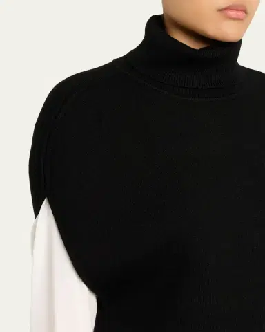 TOTEME Double-Knitted Turtleneck Cape | Thumbnail 5