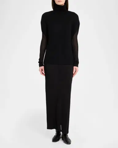 TOTEME Double-Knitted Turtleneck Cape | Thumbnail 6