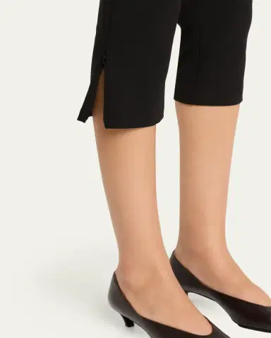 Ronny Kobo Andrew Zip-Hem Ponte Capri Pants | Thumbnail 5