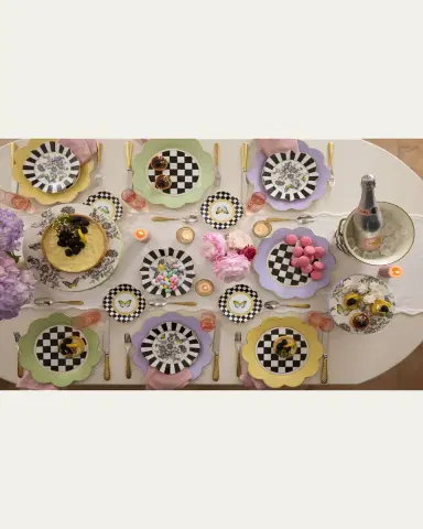 MacKenzie-Childs Butterfly Toile Dinner Plate, Lavender | Thumbnail 3