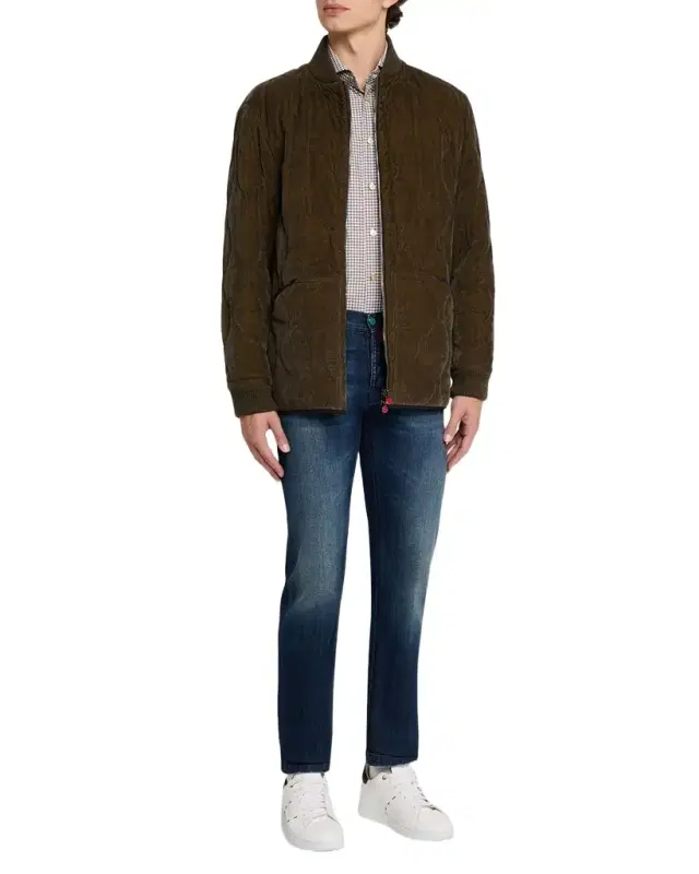 Men's Quilted Bomber Jacket