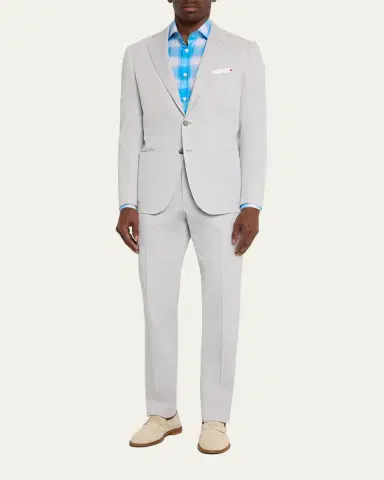 Kiton Men's Solid Cashmere Blazer | Thumbnail 2