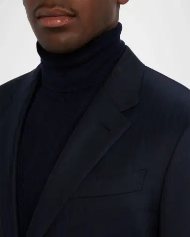 Zegna Men's Wool Tonal Stripe Two-Piece Suit | Thumbnail 5 Zegna Men's Wool Tonal Stripe Two-Piece Suit | Thumbnail 5