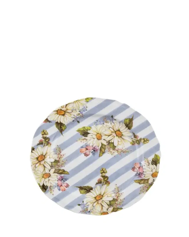 MacKenzie-Childs Wildflowers Dinner Plate, Blue