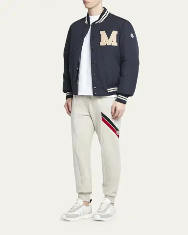 Moncler Men's Lateltin Padded Varsity Bomber Jacket | Thumbnail 2 Moncler Men's Lateltin Padded Varsity Bomber Jacket | Thumbnail 2