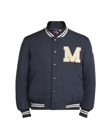 Moncler Men's Lateltin Padded Varsity Bomber Jacket | Thumbnail 1 Moncler Men's Lateltin Padded Varsity Bomber Jacket | Thumbnail 1