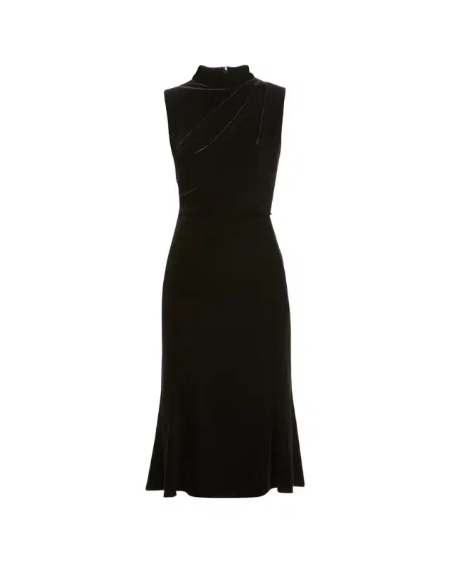 Shoshanna Audrey Sleeveless Velvet Dress