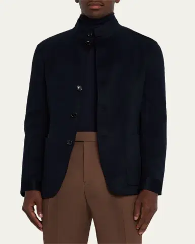 Zegna Men's Cashmere Il Conte Chore Jacket | Thumbnail 9 Zegna Men's Cashmere Il Conte Chore Jacket | Thumbnail 9