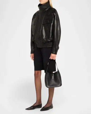 Saint Laurent Le 5 A 7 Small Shoulder Bag in Smooth Supple Leather | Thumbnail 4 Saint Laurent Le 5 A 7 Small Shoulder Bag in Smooth Supple Leather | Thumbnail 4