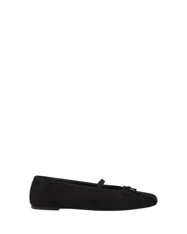 Stuart Weitzman Prima Suede Mary Jane Ballerina Flats | Thumbnail 1 Stuart Weitzman Prima Suede Mary Jane Ballerina Flats | Thumbnail 1