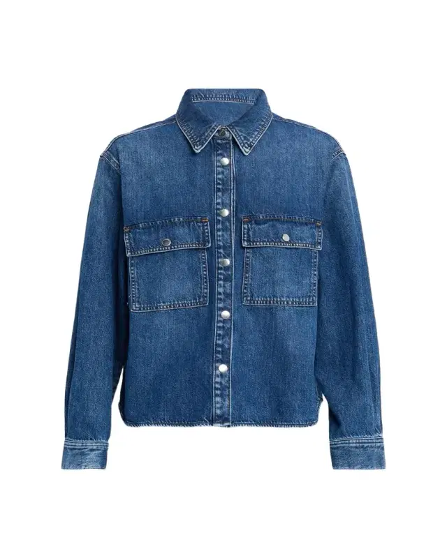The Long-Sleeve Denim Shirt