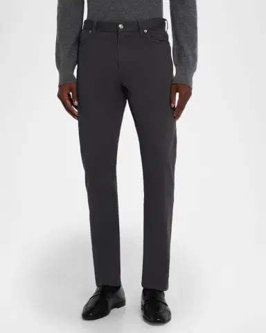 Zegna Men's Stretch Gabardine Slim Five-Pocket Pants | Thumbnail 3