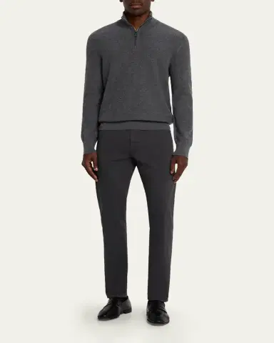 Zegna Men's Stretch Gabardine Slim Five-Pocket Pants | Thumbnail 6
