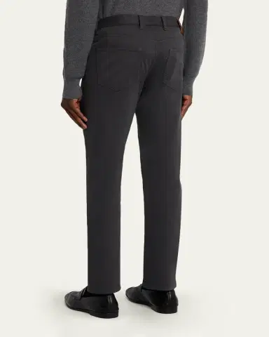 Zegna Men's Stretch Gabardine Slim Five-Pocket Pants | Thumbnail 7