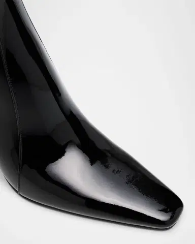 Saint Laurent Rainer Patent Leather Booties | Thumbnail 5