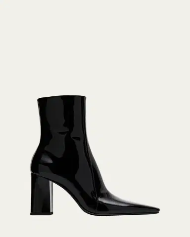 Saint Laurent Rainer Patent Leather Booties | Thumbnail 7