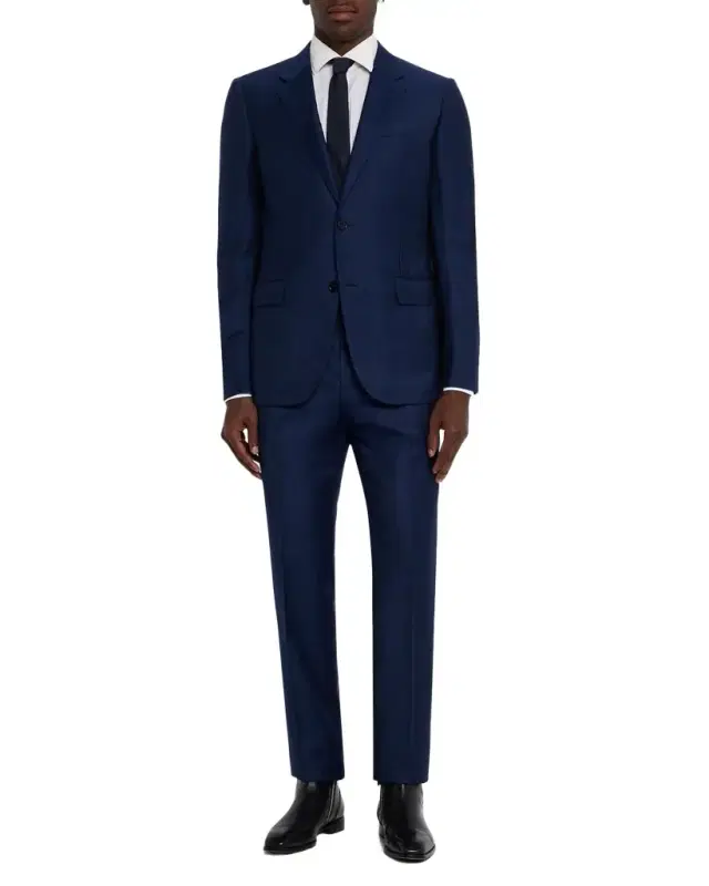 Men's Trofeo Wool Woven Plaid Two-Piece Suit