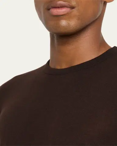Kiton Men's 14 Micron Wool Crewneck Sweater | Thumbnail 9