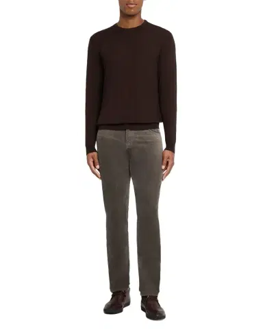 Kiton Men's 14 Micron Wool Crewneck Sweater | Thumbnail 1