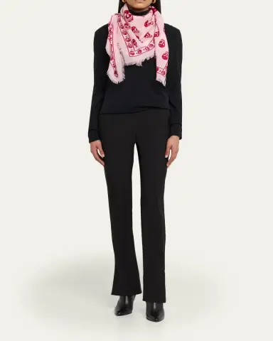 Alexander McQueen Classic Skull Wool Scarf | Thumbnail 5 Alexander McQueen Classic Skull Wool Scarf | Thumbnail 5