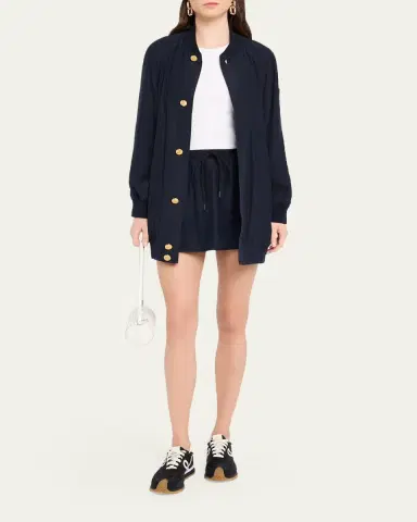FRAME The Tennis Drawstring Silk Skirt | Thumbnail 2 FRAME The Tennis Drawstring Silk Skirt | Thumbnail 2