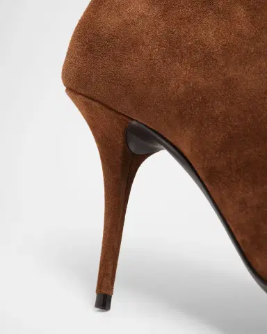 Saint Laurent 90mm Ashley Suede Ankle Booties | Thumbnail 2 Saint Laurent 90mm Ashley Suede Ankle Booties | Thumbnail 2
