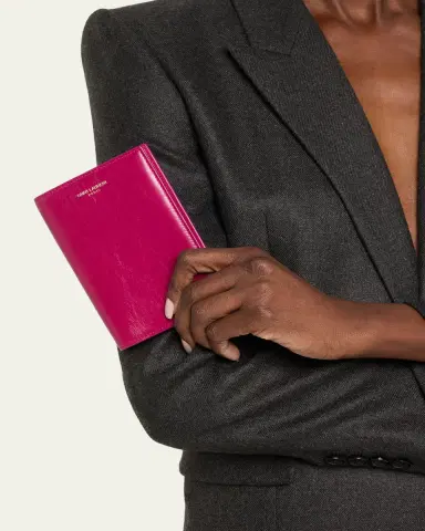 Saint Laurent Leather Passport Holder | Thumbnail 5