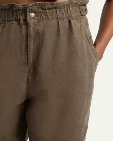 Etoile Isabel Marant Neriah Paperbag-Waist Tapered-Leg Ankle Pants | Thumbnail 5 Etoile Isabel Marant Neriah Paperbag-Waist Tapered-Leg Ankle Pants | Thumbnail 5