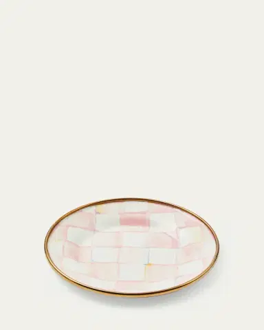 MacKenzie-Childs Rosy Check Appetizer Plates, Set of 4 | Thumbnail 2 MacKenzie-Childs Rosy Check Appetizer Plates, Set of 4 | Thumbnail 2