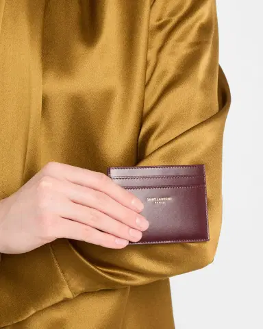 Saint Laurent YSL Card Case in Calf Leather | Thumbnail 8 Saint Laurent YSL Card Case in Calf Leather | Thumbnail 8
