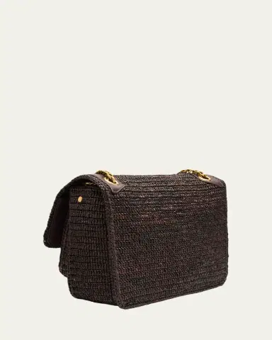 Saint Laurent Niki Medium YSL Raffia Shoulder Bag | Thumbnail 3 Saint Laurent Niki Medium YSL Raffia Shoulder Bag | Thumbnail 3