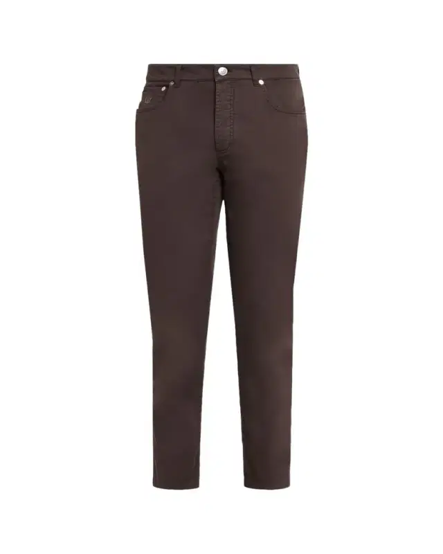 Brunello Cucinelli Men's Italian-Fit Denim Five-Pocket Pants