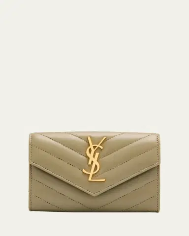 Saint Laurent YSL Monogram Small Flap Wallet in Smooth Leather | Thumbnail 5 Saint Laurent YSL Monogram Small Flap Wallet in Smooth Leather | Thumbnail 5