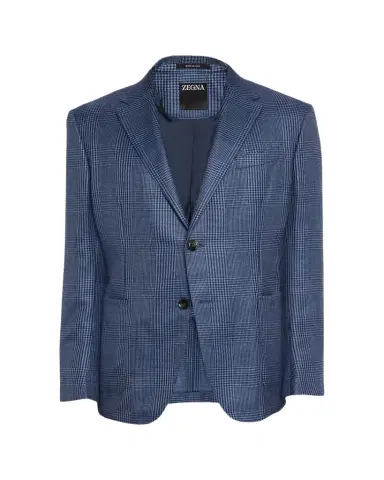 Zegna Men's Cashmere and Silk Prince Of Wales Sport Coat | Thumbnail 1 Zegna Men's Cashmere and Silk Prince Of Wales Sport Coat | Thumbnail 1