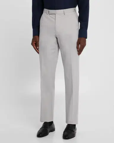 Zegna Men's Cotton-Stretch Modern Fit Trousers | Thumbnail 3