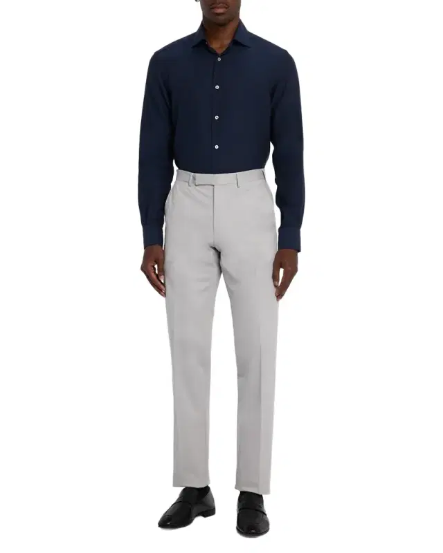 ZEGNA Men's Cotton-Stretch Modern Fit Trousers