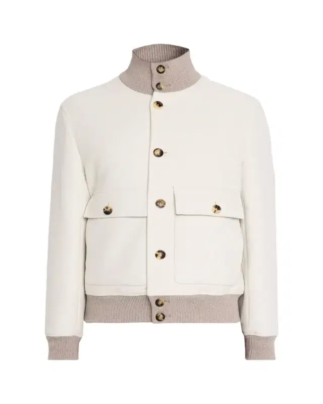 Men's Wool Button-Front Jacket