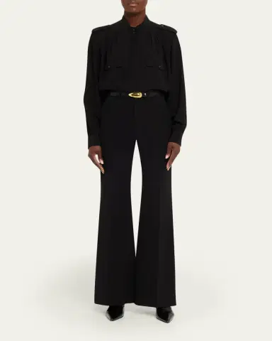 Chloé Organic Silk Crepe De Chine Top | Thumbnail 2 Chloé Organic Silk Crepe De Chine Top | Thumbnail 2
