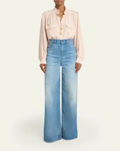 Chloé Organic Silk Crepe De Chine Top | Thumbnail 6 Chloé Organic Silk Crepe De Chine Top | Thumbnail 6