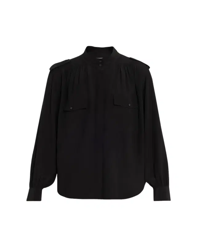Chloe Organic Silk Crepe De Chine Top