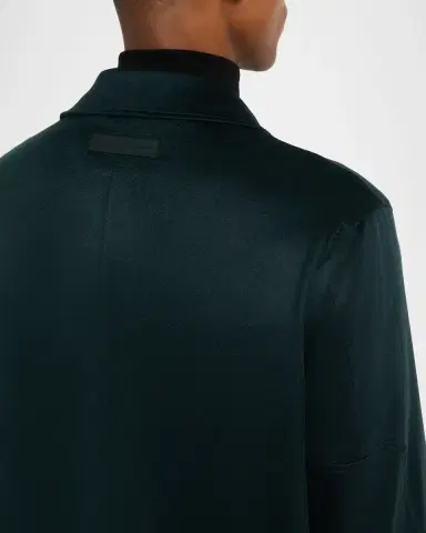 ZEGNA Men's Oasi Cashmere Overshirt | Thumbnail 4 ZEGNA Men's Oasi Cashmere Overshirt | Thumbnail 4