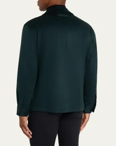 ZEGNA Men's Oasi Cashmere Overshirt | Thumbnail 7 ZEGNA Men's Oasi Cashmere Overshirt | Thumbnail 7