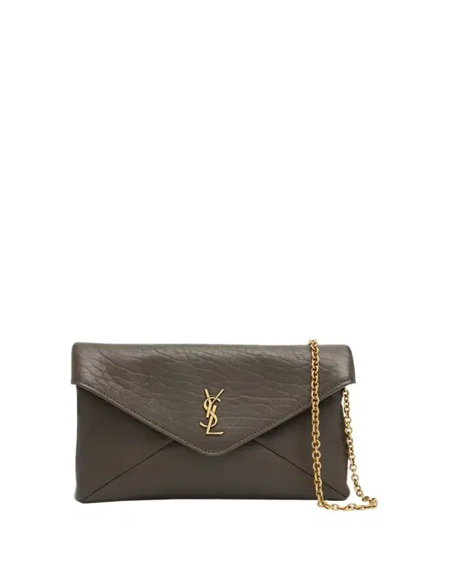 Saint Laurent Cassandre Small Grain Leather Pouch Shoulder Bag