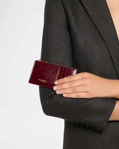 Saint Laurent Fragments Card Case in Leather | Thumbnail 6 Saint Laurent Fragments Card Case in Leather | Thumbnail 6