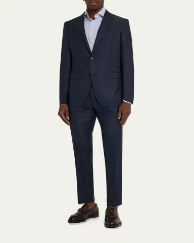 ZEGNA Men's Tonal Stripe Wool Two-Piece Suit | Thumbnail 11