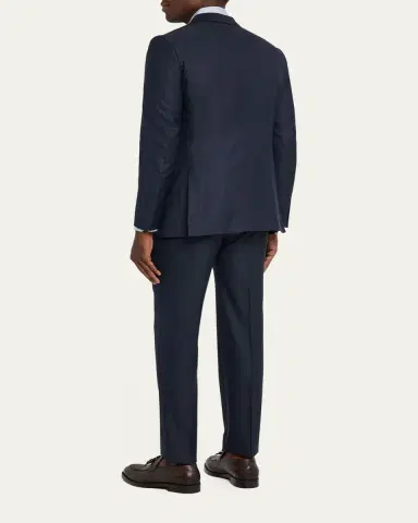 ZEGNA Men's Tonal Stripe Wool Two-Piece Suit | Thumbnail 12