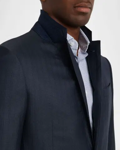 ZEGNA Men's Tonal Stripe Wool Two-Piece Suit | Thumbnail 7
