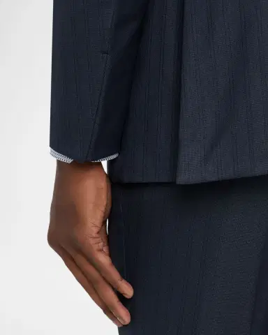 ZEGNA Men's Tonal Stripe Wool Two-Piece Suit | Thumbnail 8